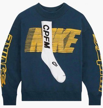 Світшот Nike x CPFM Socks Fleece Crewneck Sweatshirt 'Dark Green' | DM4965-454 DM4965-454 фото