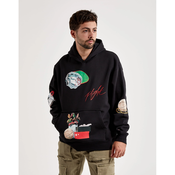 Чоловічий худі Air Jordan Artist Series By Jacob Rochester Pullover Hoodie 'Black/Sail/University Red' | DQ8043-010 DQ8043-010 фото