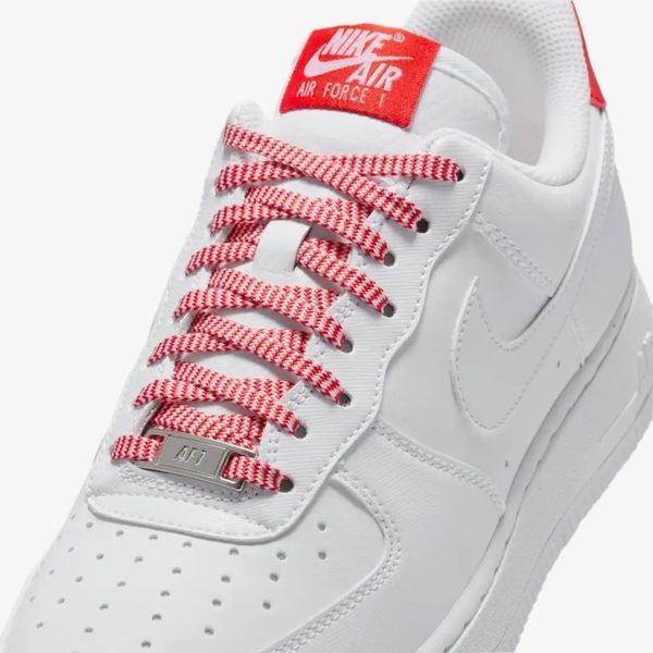 Жіночі кросівки Nike Air Force 1 '07 'Patterned Red Laces'| IB7167-103 IB7167-103 фото