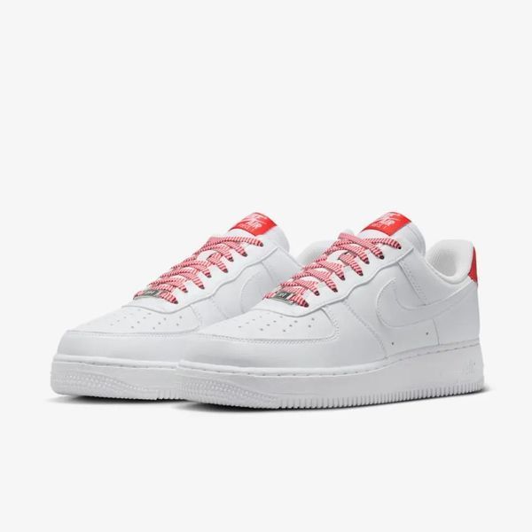 Жіночі кросівки Nike Air Force 1 '07 'Patterned Red Laces'| IB7167-103 IB7167-103 фото