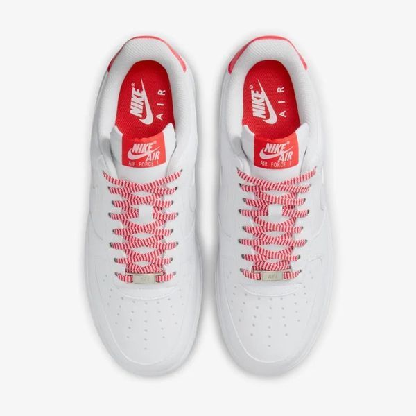Жіночі кросівки Nike Air Force 1 '07 'Patterned Red Laces'| IB7167-103 IB7167-103 фото
