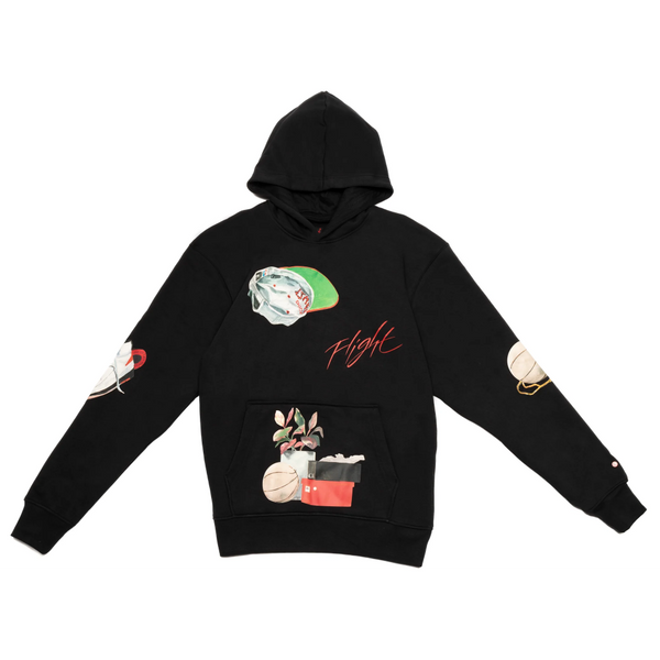 Чоловічий худі Air Jordan Artist Series By Jacob Rochester Pullover Hoodie 'Black/Sail/University Red' | DQ8043-010 DQ8043-010 фото