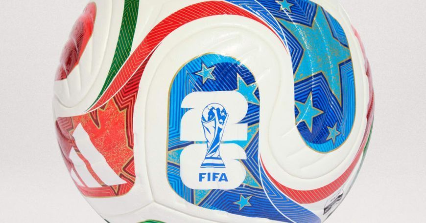 Футбольний м'яч adidas FIFA WORLD CUP 26&trade; TRIONDA PRO 'White / Solar Blue / Hi-Res Red / Flash Lime'| JD8021 JD8021 фото