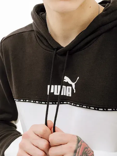 Чоловіча кофта Puma ESS BLOCK x TAPE Hoodie | 67517301 фото