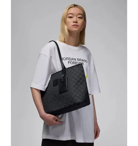 Сумка Air Jordan Monogram Tote Black Cat Black | MM0896-KK2 фото