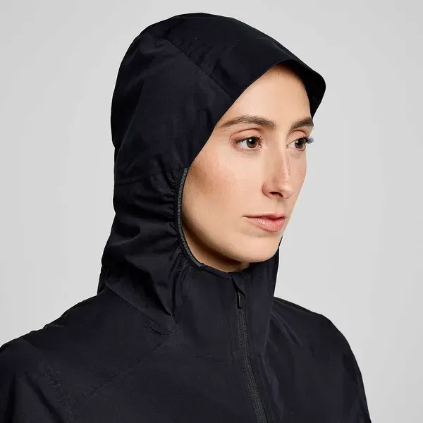 Жіноча вітровка Saucony Вітровка Saucony HURRICANE WATERPROOF JACKET | SAW800456-BK фото