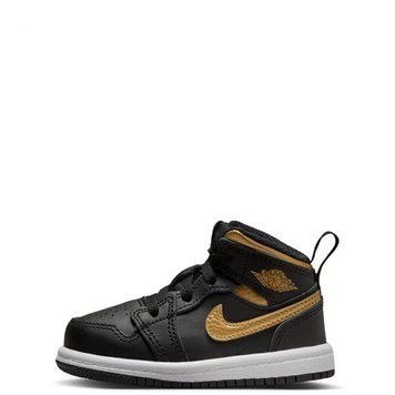 Дитячі кросівки Air Jordan 1 Mid TD 'Black Metallic Gold'| DQ8425-071 DQ8425-071 фото