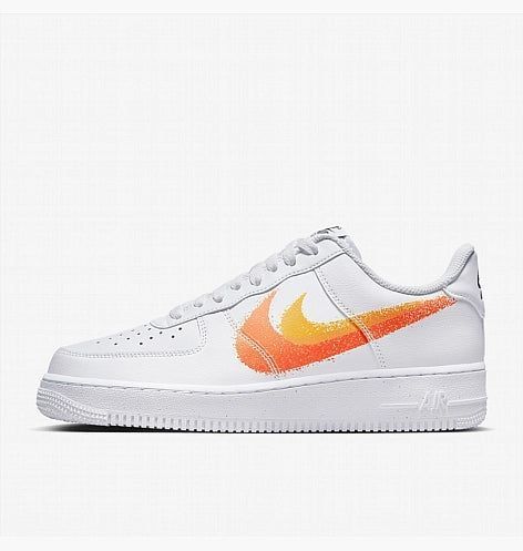 Кросівки Nike Air Force 1 '07 'Spray Paint Swoosh - Safety Orange'| FJ4228-100 FJ4228-100 фото