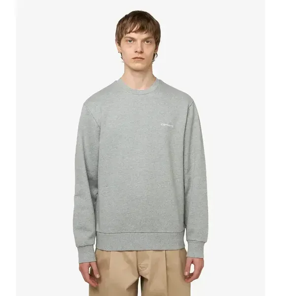 Чоловічий світшот Carhartt WIP Script Embroidery Grey | I034496.00DXX фото