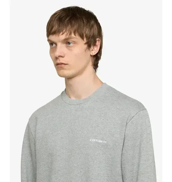 Чоловічий світшот Carhartt WIP Script Embroidery Grey | I034496.00DXX фото