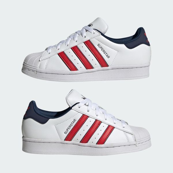 Кросівки adidas Superstar Big Kid 'White Scarlet Indigo'| IG0249 IG0249 фото