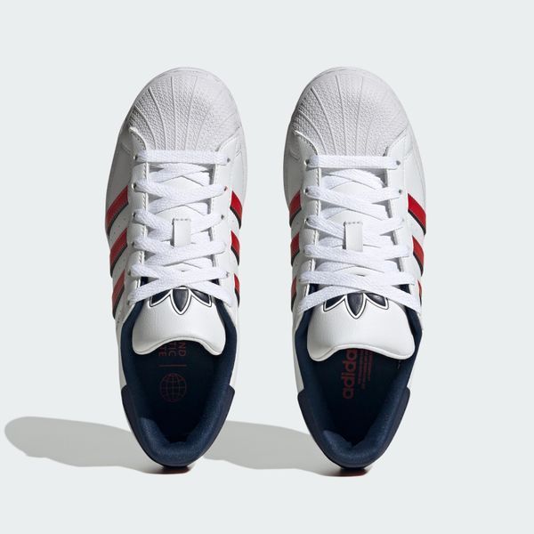 Кросівки adidas Superstar Big Kid 'White Scarlet Indigo'| IG0249 IG0249 фото