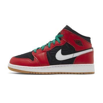 Підліткові кросівки Air Jordan 1 Mid SE GS 'Christmas'| DQ8418-006 DQ8418-006 фото