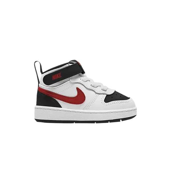 Дитячі кросівки Nike Court Borough Mid 2 TD 'White University Red'| CD7784-110 фото