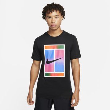 Чоловіча футболка Nike T-Shirt Court Dri-Fit Black | FQ4934-010 FQ4934-010 фото