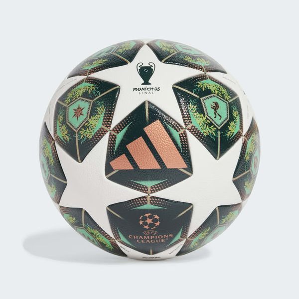 Футбольний м'яч adidas UEFA CHAMPIONS LEAGUE COMPETITION 24/25 KNOCKOUT PHASE 'White / Shadow Green / Solar Slime'| JH1288 JH1288 фото