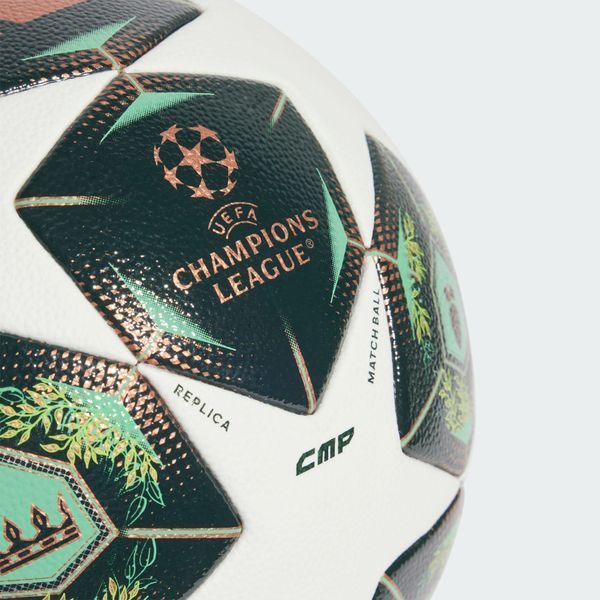 Футбольний м'яч adidas UEFA CHAMPIONS LEAGUE COMPETITION 24/25 KNOCKOUT PHASE 'White / Shadow Green / Solar Slime'| JH1288 JH1288 фото