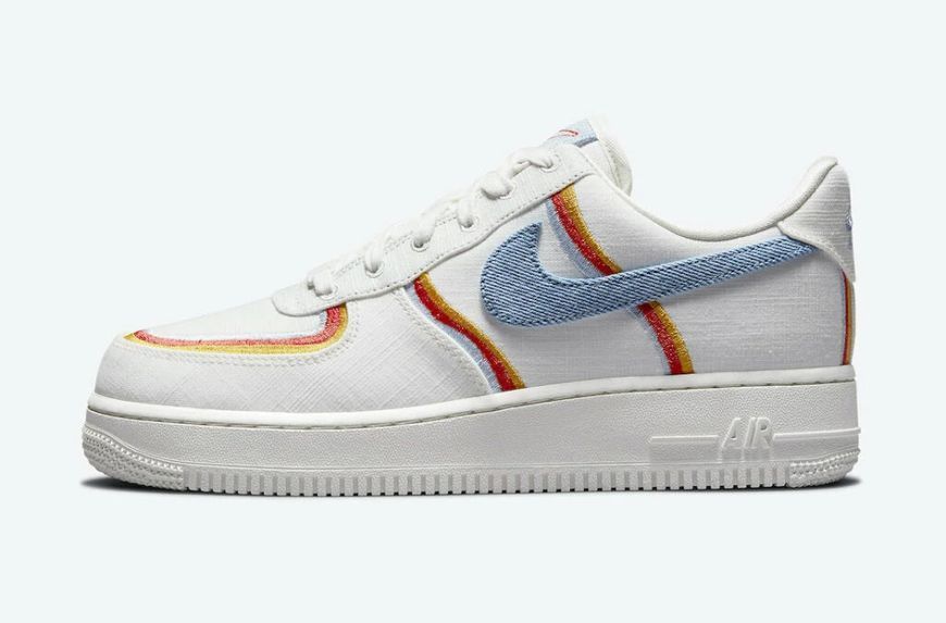 Жіночі кросівки Nike Wmns Air Force 1 Low 'Sail Denim Swoosh'| DJ4655-133 DJ4655-133 фото