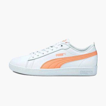 Жіночі кросівки Puma Wmns Smash v2 Leather 'White Apricot Blush'| 365208 26 365208 26 фото