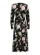 Сукня ONLY ONLMARY L/S MIDI BUTTON DRESS WVN | 15243529-BLACK-AOP:GROUND фото 3