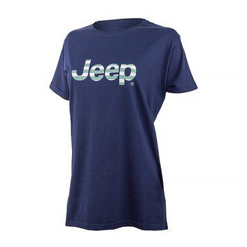 Жіноча футболка Jeep Oversize Striped Print Turn | O102611-A184 O102611-A184 фото