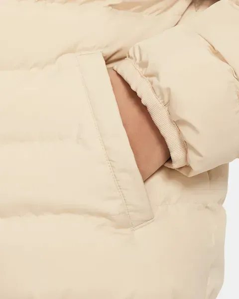 Підліткова куртка Nike Sportswear Lightweight Synthetic Fill Loose Hooded Jacket 'Sanddrift'| FD2845-126 фото