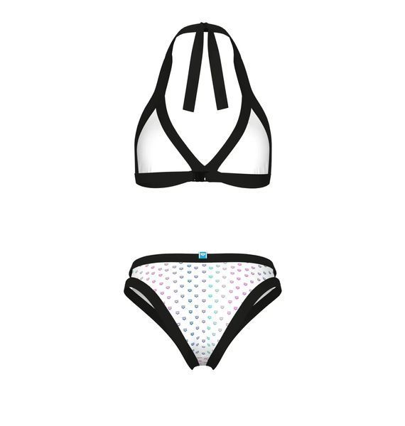 Купальник Arena Rainbow Monogram Bikini Triang White | 007079-115 007079-115 фото