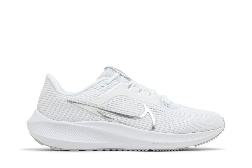 Жіночі кросівки Nike Air Zoom Pegasus 40 'White Metallic Silver'| DV3854-101 фото