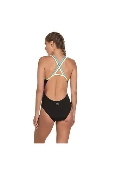 Купальник Speedo NEON FAN PLMT DOUB XBCK AF BLACK/GREEN | 8-10626D279 8-10626D279 фото