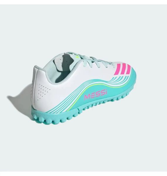 Дитячі сороконіжки adidas F50 Messi Club White/Turquoise | JQ0949 JQ0949 фото