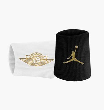 Напульсник Jordan Jumpman Wings Wristbands 2.0 2 Pk Black/White | J.000.3598.092.OS J.000.3598.092.OS фото