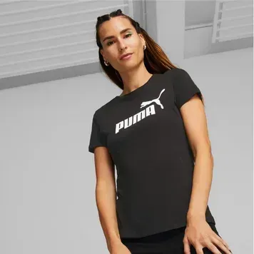 Жіноча футболка Puma Essentials Logo | 586295-01 фото