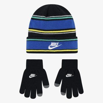 Дитяча шапка Nike MULTI STRIPE BEANIE SET | 8A3047-023 8A3047-023 фото
