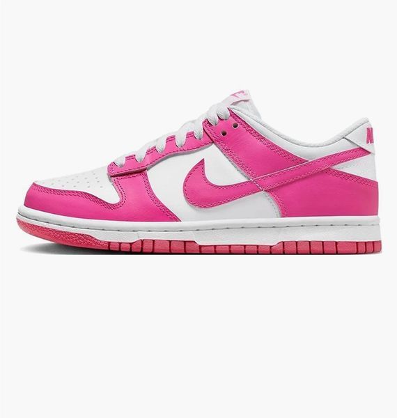 Дитячі кросівки Nike Dunk Low Gs Pink/White | FB9109-102 фото