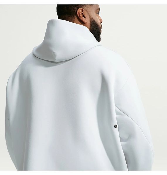 Чоловіча толстовка Nike Tech Fleece White | IF1319-101 фото