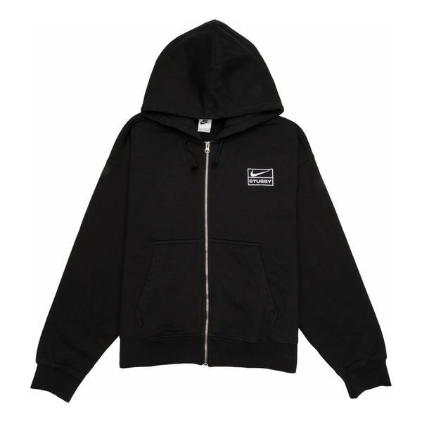 Толстовка Nike x Stussy Zip Fleece Hoodie 'Black' | FJ9175-010 FJ9175-010 фото