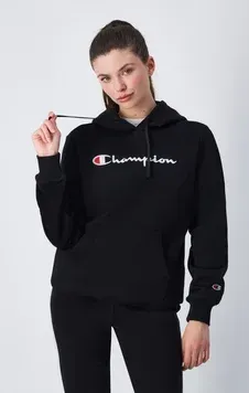 Жіночий худі Champion Худі HOODED SWEATSHIRT Champion L Чорний | 117529-KK001 117529-KK001 фото