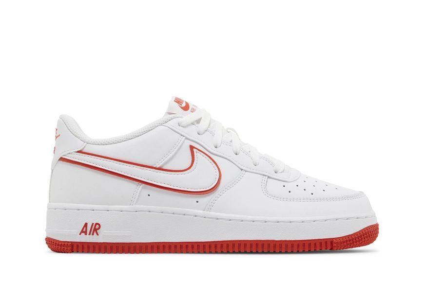 Підліткові кросівки Nike Air Force 1 GS 'White Picante Red'| DV7762-101 DV7762-101 фото