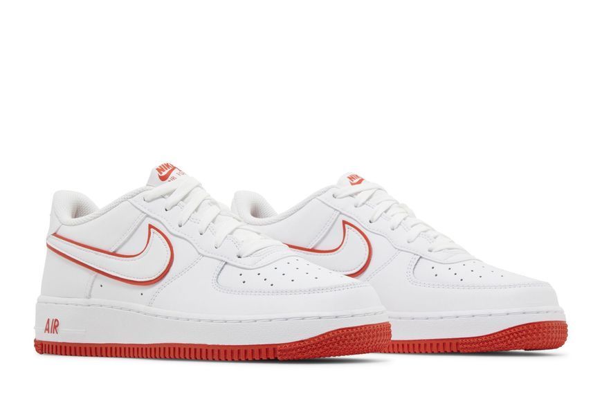 Підліткові кросівки Nike Air Force 1 GS 'White Picante Red'| DV7762-101 DV7762-101 фото