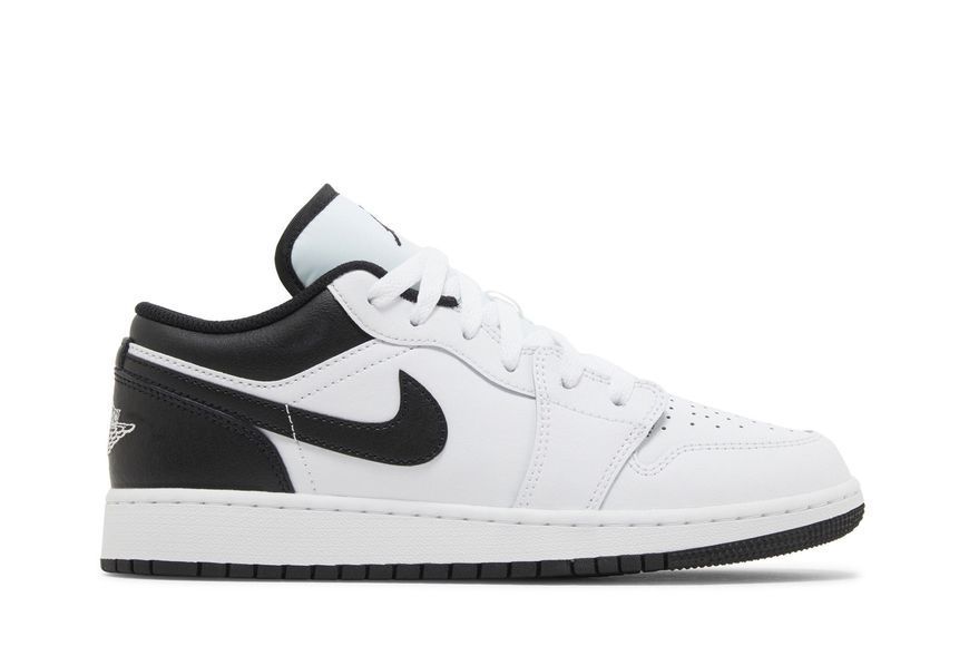 Підліткові кросівки Air Jordan 1 Low GS 'White Black'| 553560-132 553560-132 фото