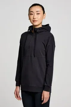 Жіночий худі Saucony RECOVERY ZIP TUNIC | 800469-BKA3 фото