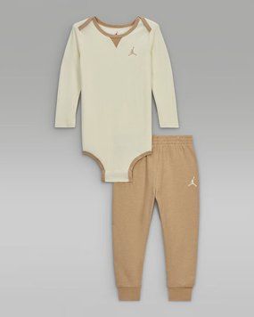 Одяг Jordan Air Rib Nep Bodysuit Set Beige/Brown | 65D683-X0L 65D683-X0L фото
