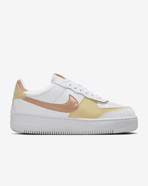 Жіночі кросівки Nike Air Force 1 Shadow 'White Team Gold Hemp'| DZ1847-111 DZ1847-111 фото