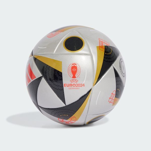 Футбольний м'яч adidas FUSSBALLLIEBE FINALE MINI 'Silver Metallic / Gold Metallic / Black / Solar Red'| IX4048 IX4048 фото