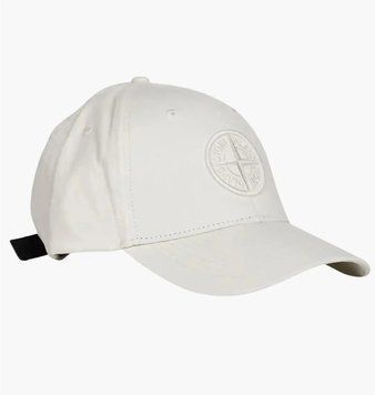 Чоловіча кепка Stone Island Cotton Reps White | L1S159100013 S0248 V0093 L1S159100013 S0248 V0093 фото