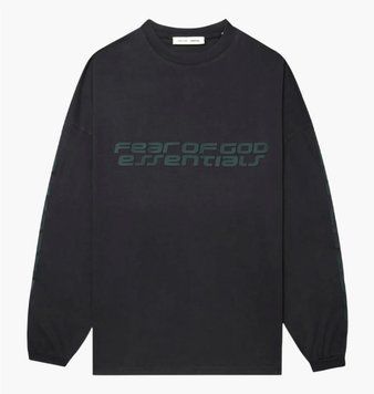 Чоловічий лонгслів Fear of God Essentials Black | 125HO254571F 125HO254571F фото