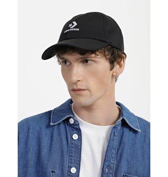 Кепка Converse Logo Lock-Up Baseball Hat Black | 10022131-001 10022131-001 фото