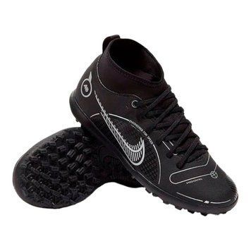 Підліткові сороконіжки Nike Mercurial Superfly 8 Club TF GS 'Black Metallic Silver'| DJ2900-007 DJ2900-007 фото