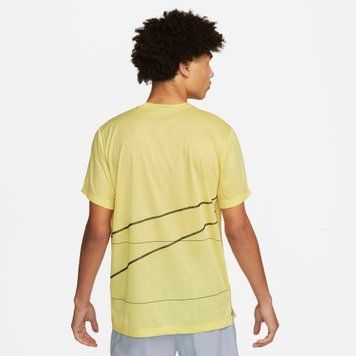 Чоловіча футболка Nike Df Q5 Ss Top Yellow | DQ6626-706 DQ6626-706 фото