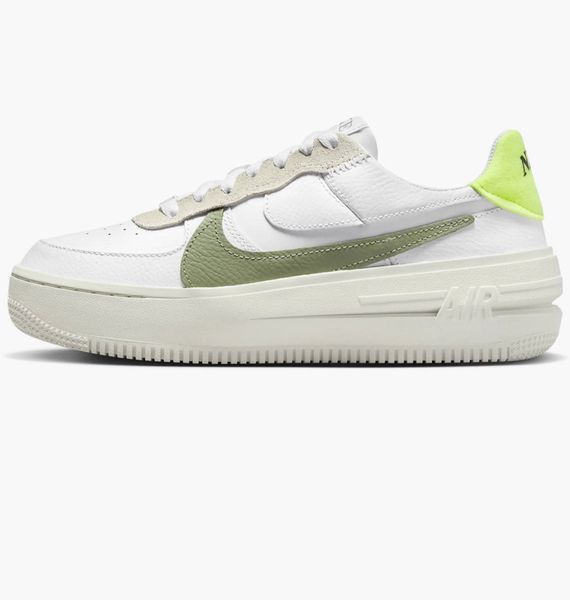 Жіночі кросівки Nike Air Force 1 PLT.AF.ORM 'White Oil Green'| FJ4739-100 FJ4739-100 фото